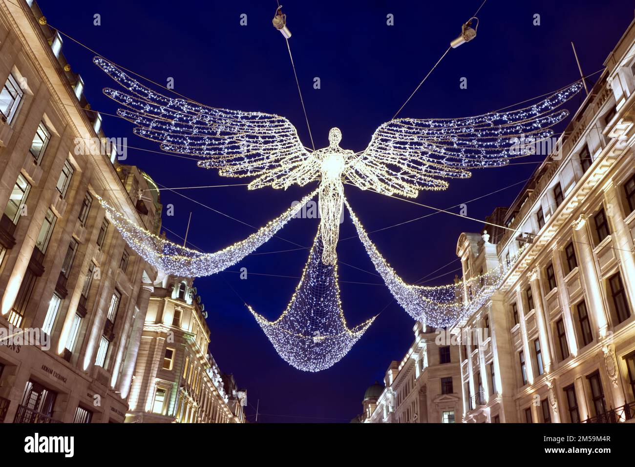 UK, London West End Christmas Lights on Regent Street Stock Photo Alamy