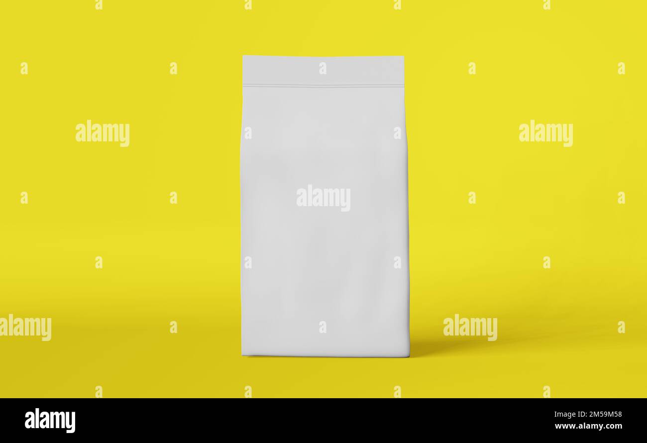 White matte pouch bag coffee beans tea take away food cosmetics product