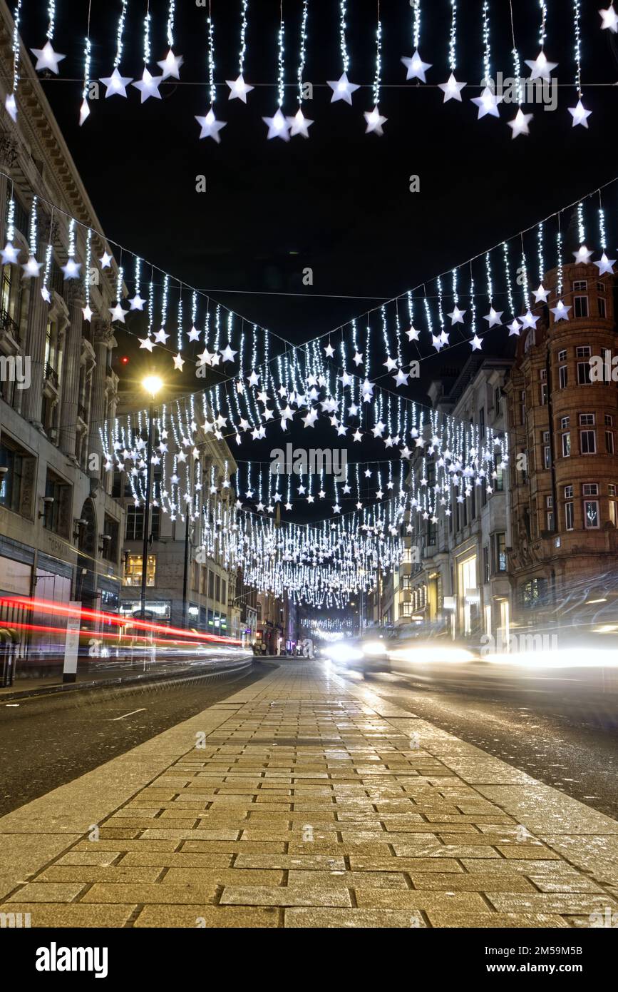 UK, London West End Christmas Lights on Oxford Street Stock Photo Alamy