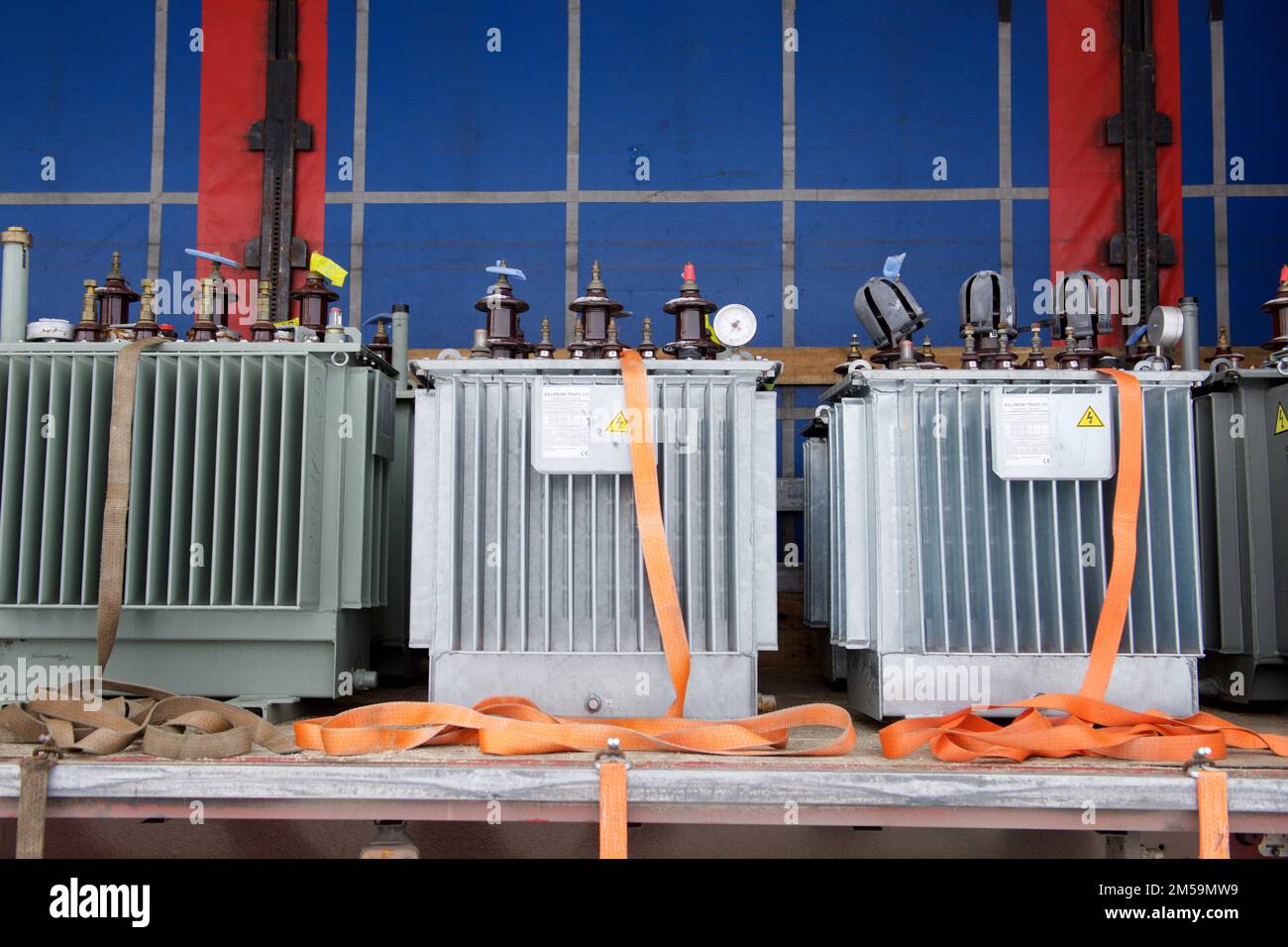 The transformers were provided to Ukraine as humanitarian aid from the