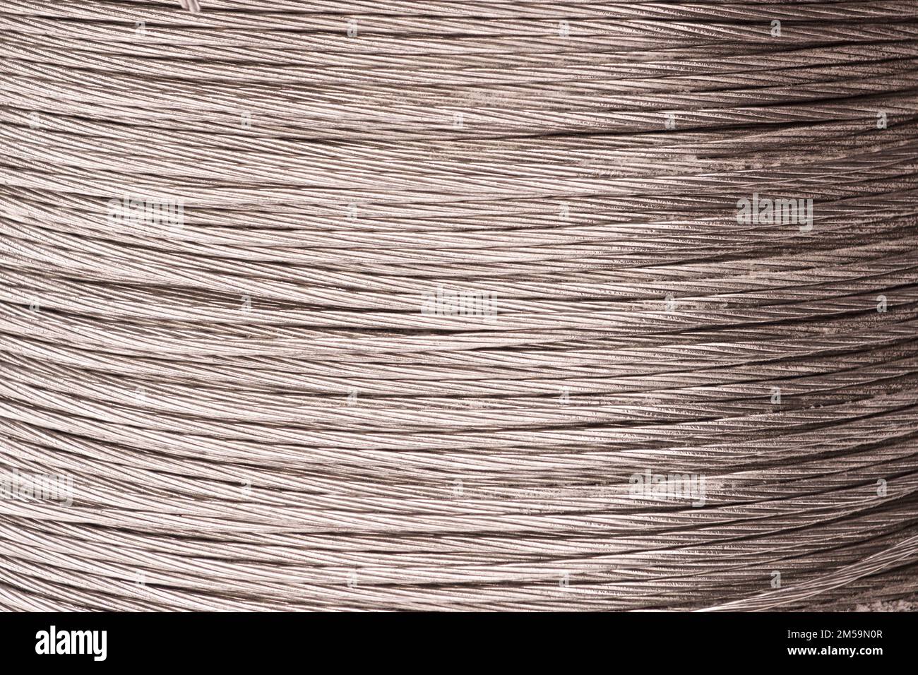 Steel wires, color background, cable Stock Photo Alamy