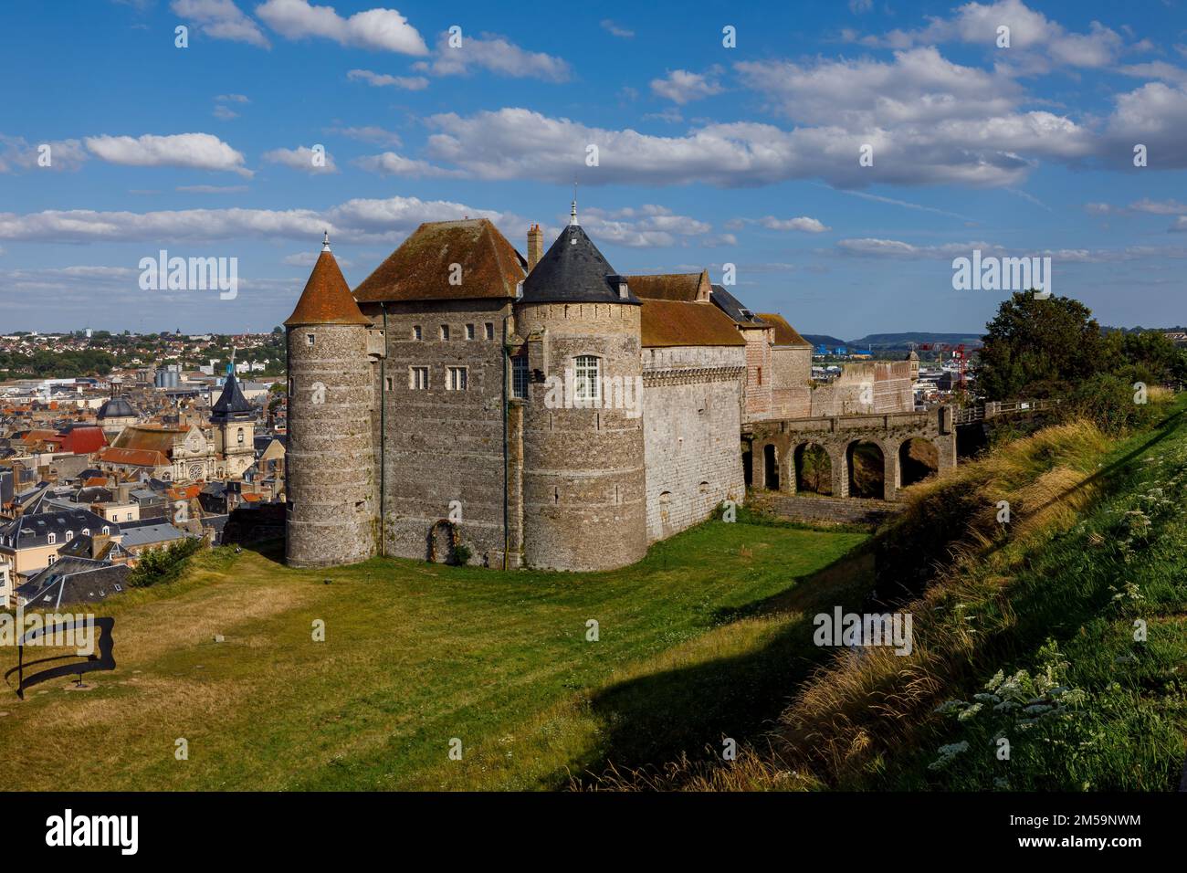 The Castle of Dieppe in the Normandy France Stock Photo