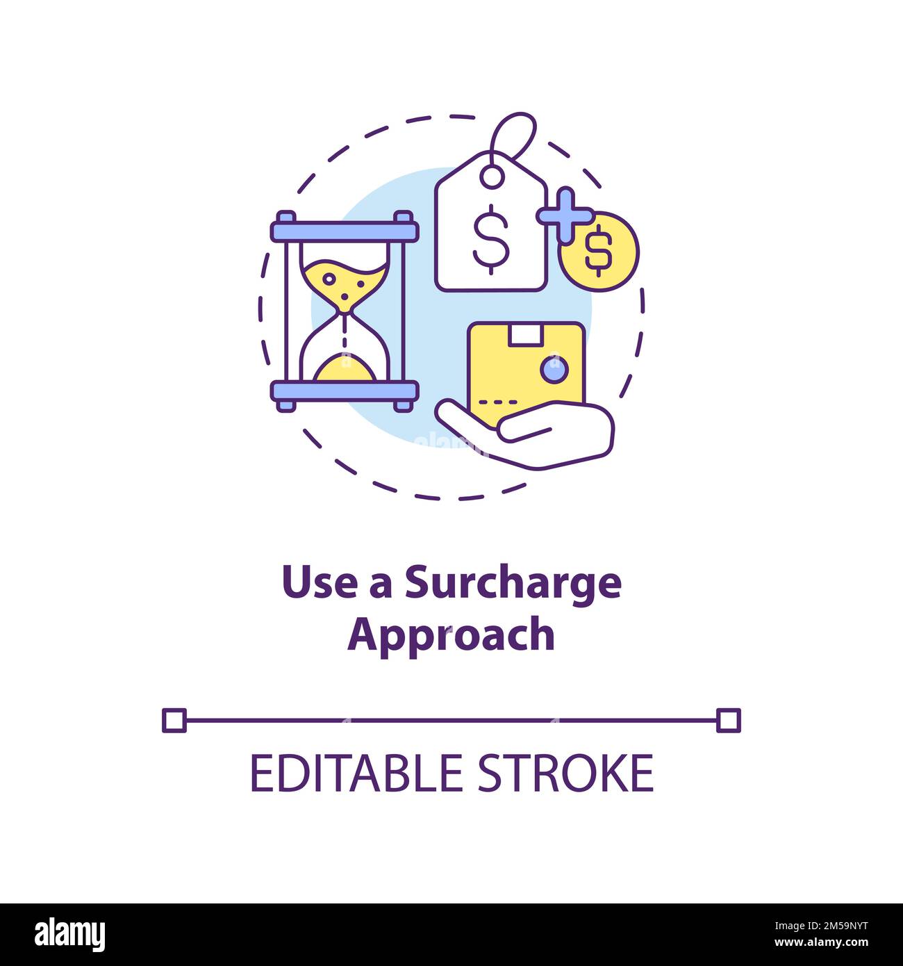Use surcharge approach concept icon Stock Vector Image & Art - Alamy