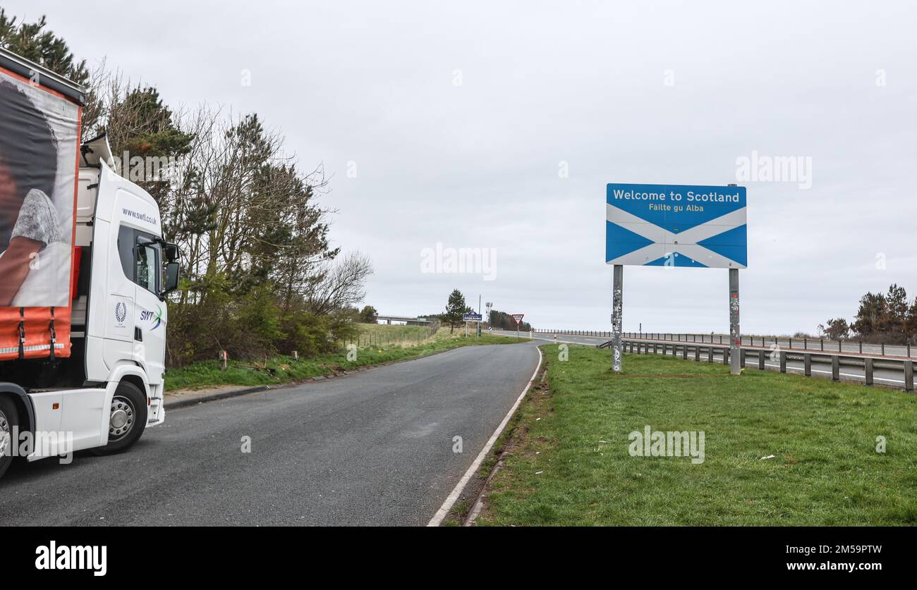 Huge,large,big,massive,Welcome to Scotland,Failte gu Alba,flag,also ...