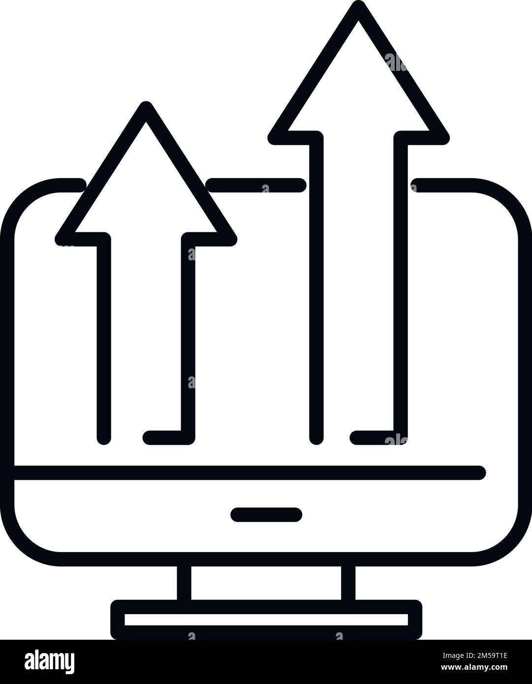 Online voter icon outline Cut Out Stock Images & Pictures - Alamy