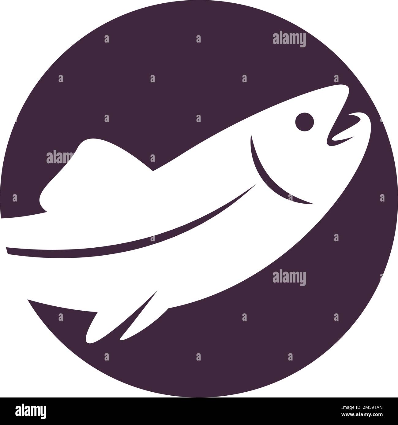 Fish Logo design illustration vector Template Stock Vector