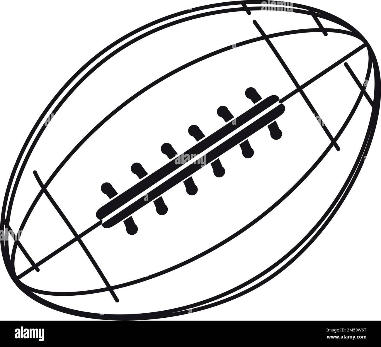 american football ball silhouette illustration Stock Vector Image & Art
