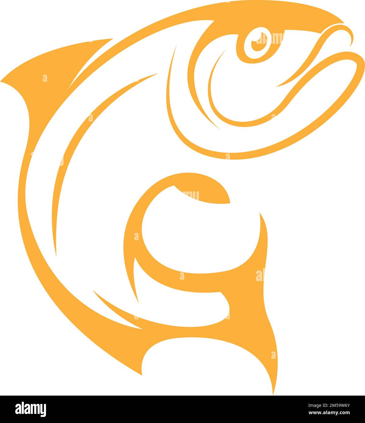 Fish Logo design illustration vector Template Stock Vector