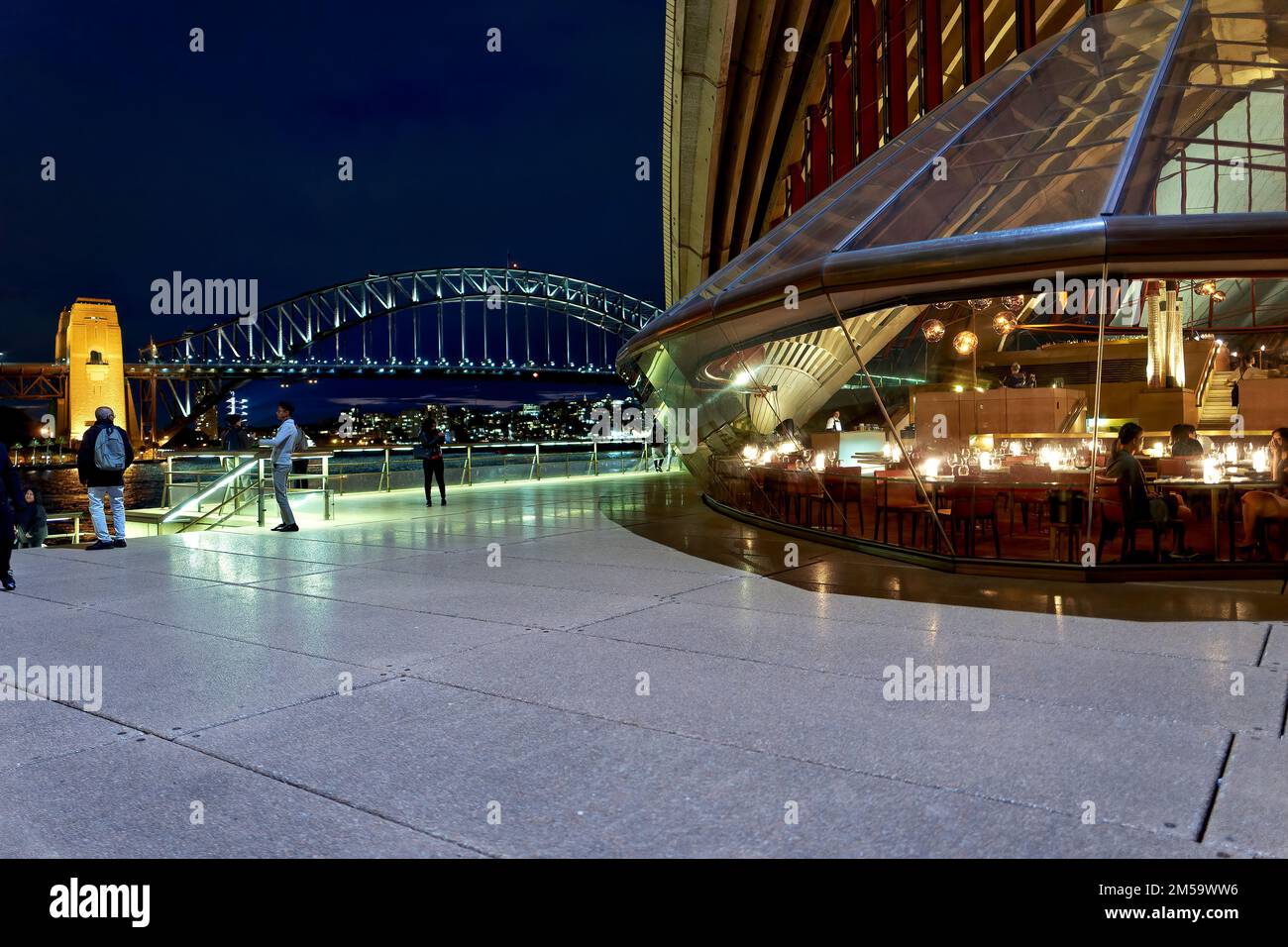Sydney. New South Wales. Australia. Bennelong the Sydney Opera House Restaurant Stock Photo