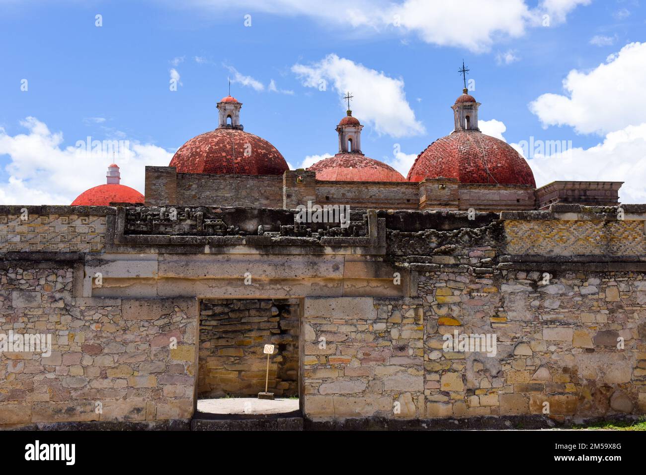 The famous ruins of Mitla, a mesoamerican archeological site of the Zapotec civilization, Oaxaca