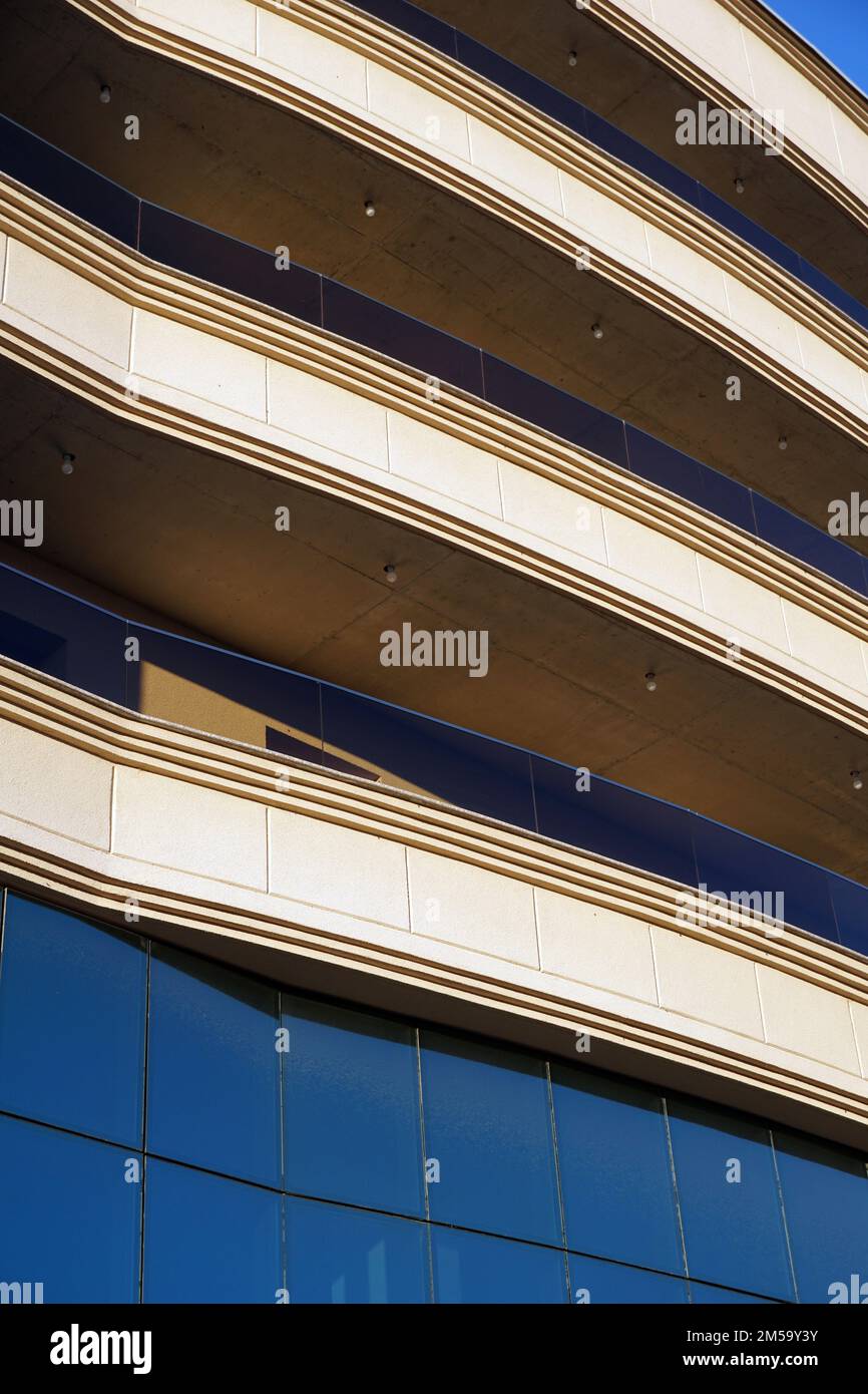 Modern, Luxury Apartment Building image of balconies Stock Photo - Alamy