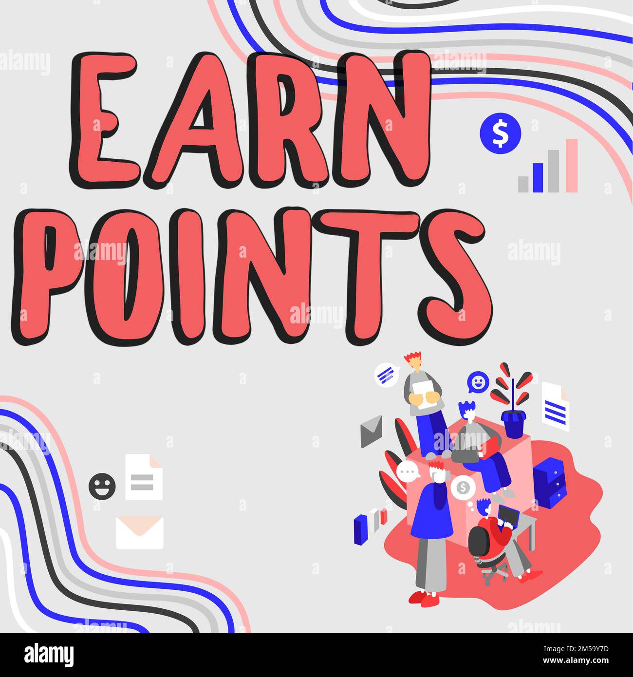 Sign displaying Earn Points. Business approach to get praise or ...