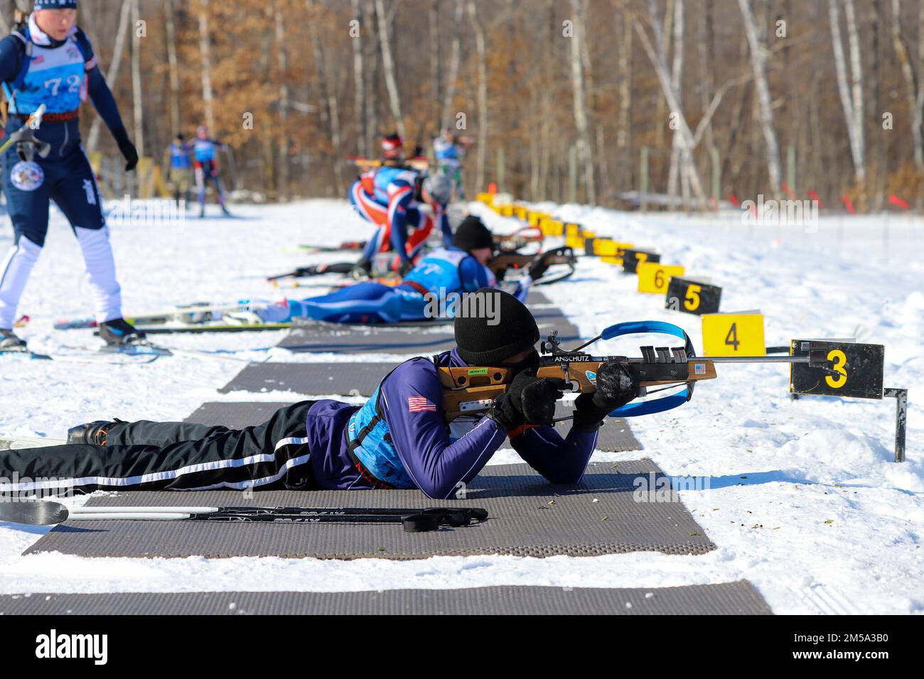 Virgin Islands Daniel Nibbs fires rifle during the 2022 National Guard