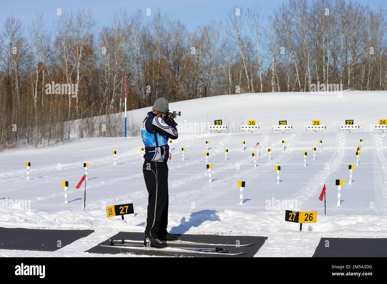 Virgin Islands Michael McDonald aims rifle during the 2022 National