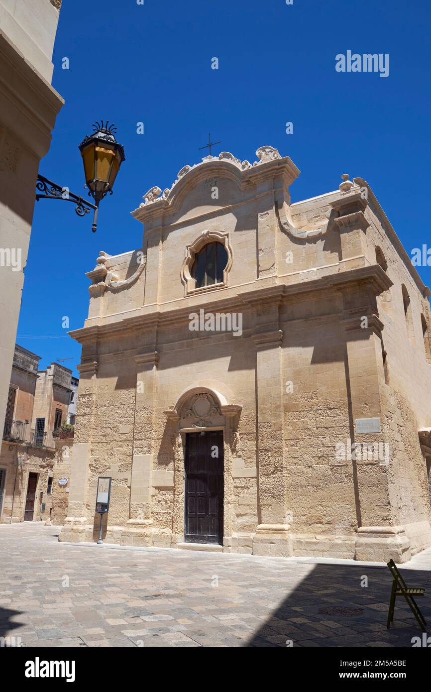 Church of Saint Niccolò 'dei Greci', Lecce, Apulia (Puglia), Southern Italy. Stock Photo