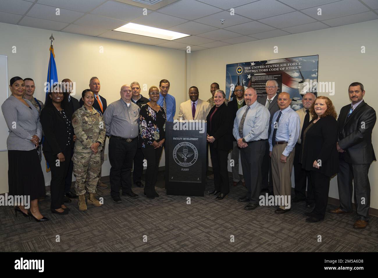 The 81st Training Support Squadron faculty development team poses for a