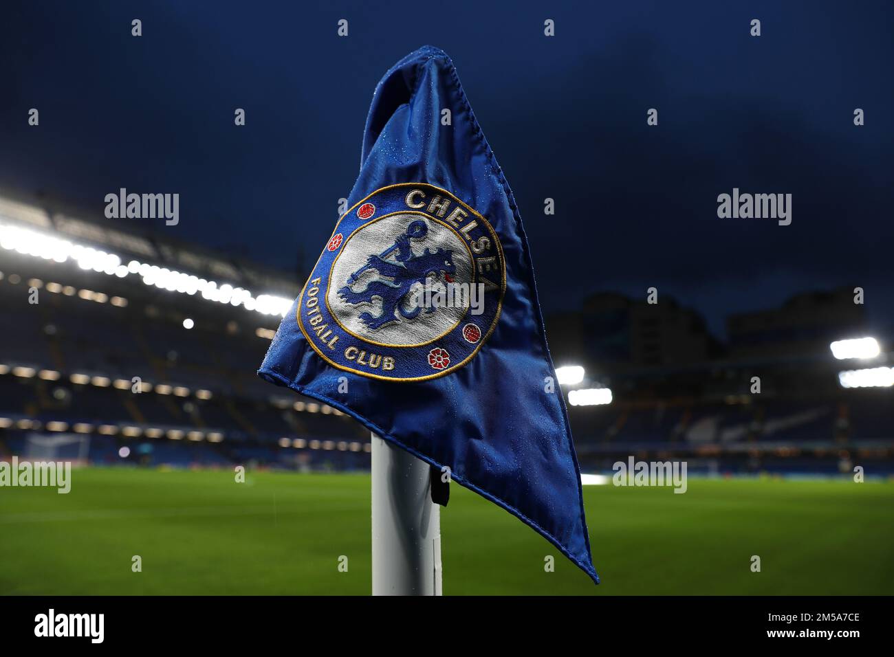 Chelsea football club flag hi-res stock photography and images - Alamy