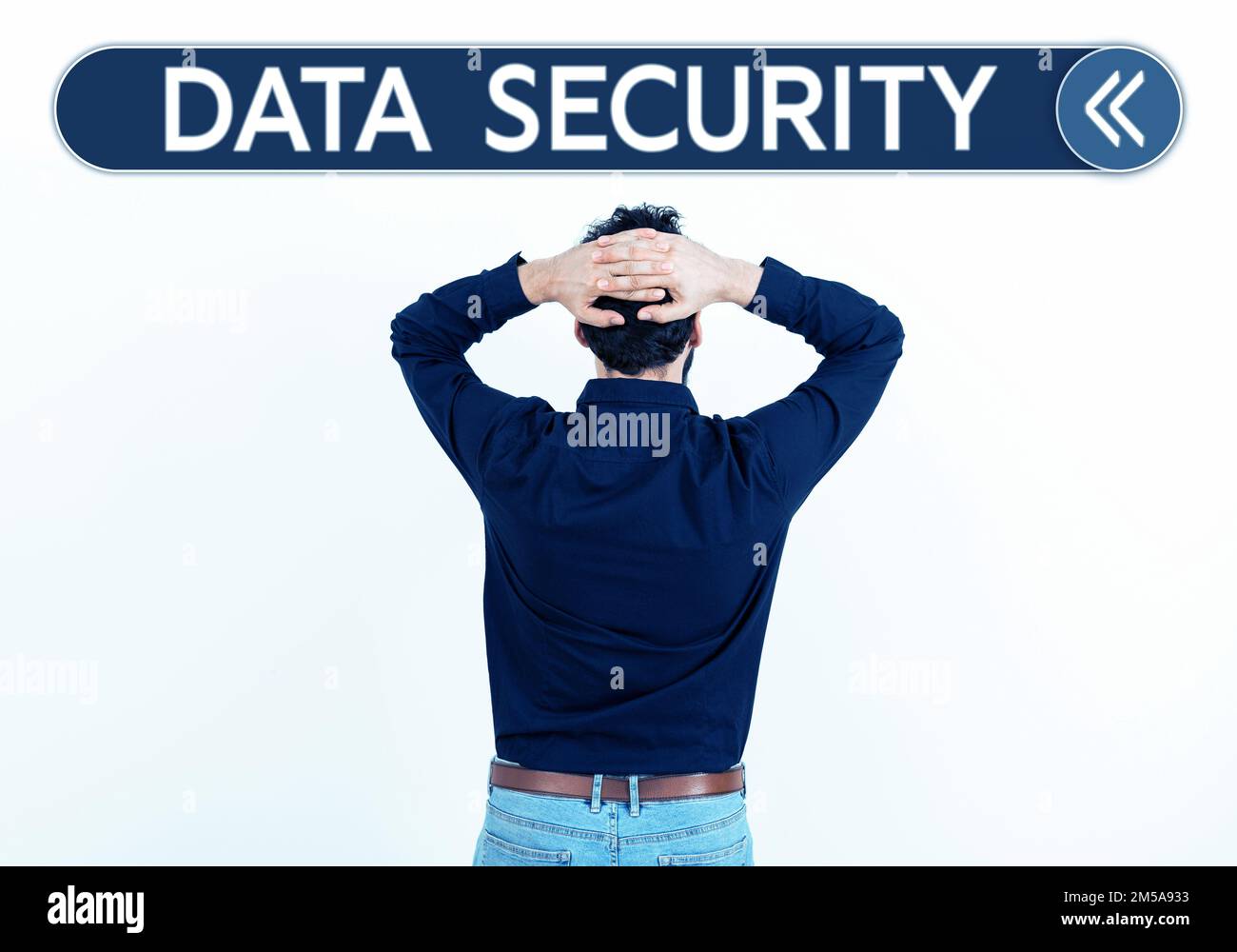 Handwriting text Data Security. Business idea Confidentiality Disk Encryption Backups Password Shielding Stock Photo