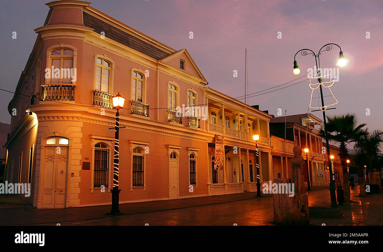 Houses of the Colonial neighborhood, Iquique, Chile Stock Photo Alamy