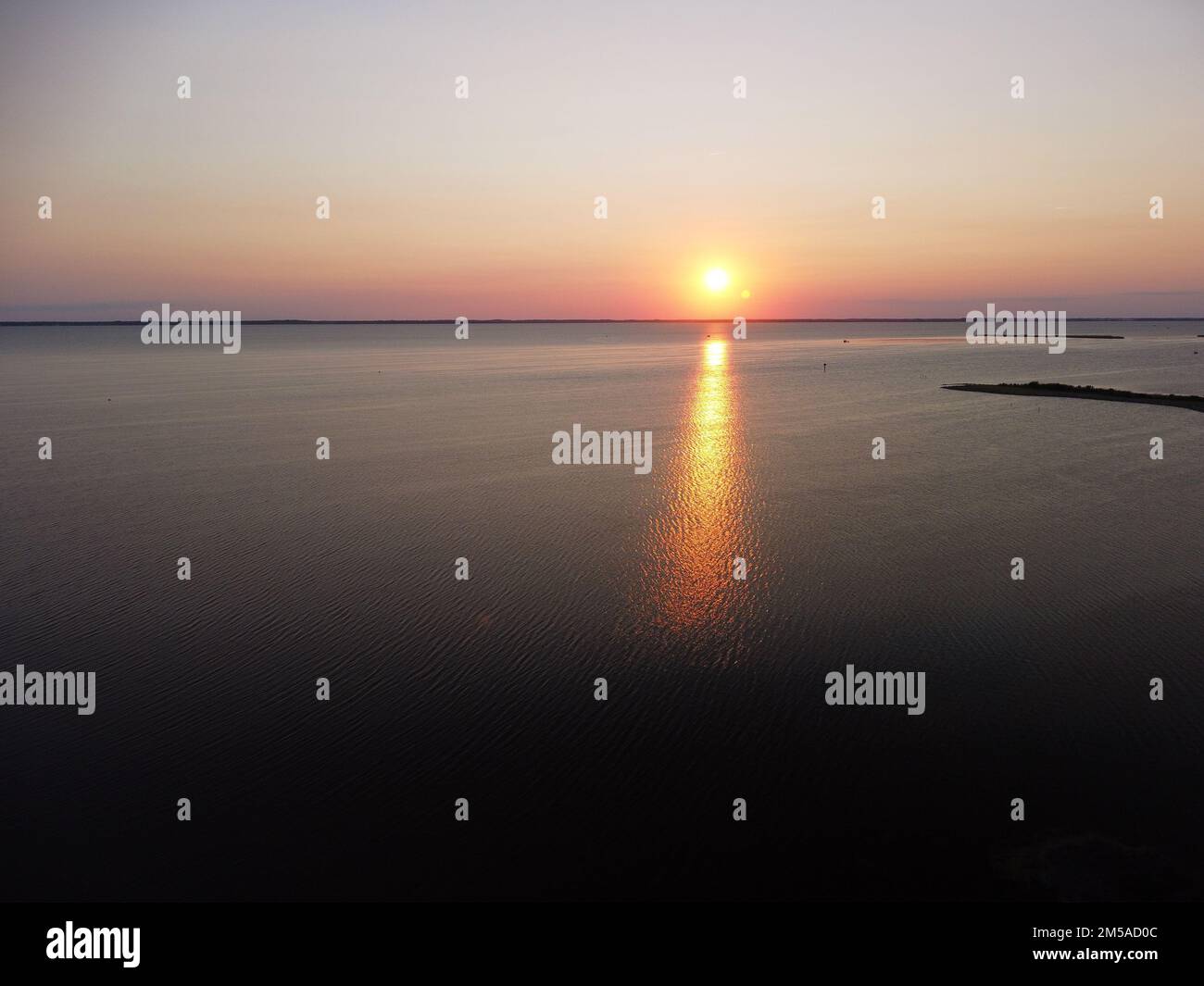 Sunset on the North Carolina Sound in Corolla, NC Stock Photo Alamy