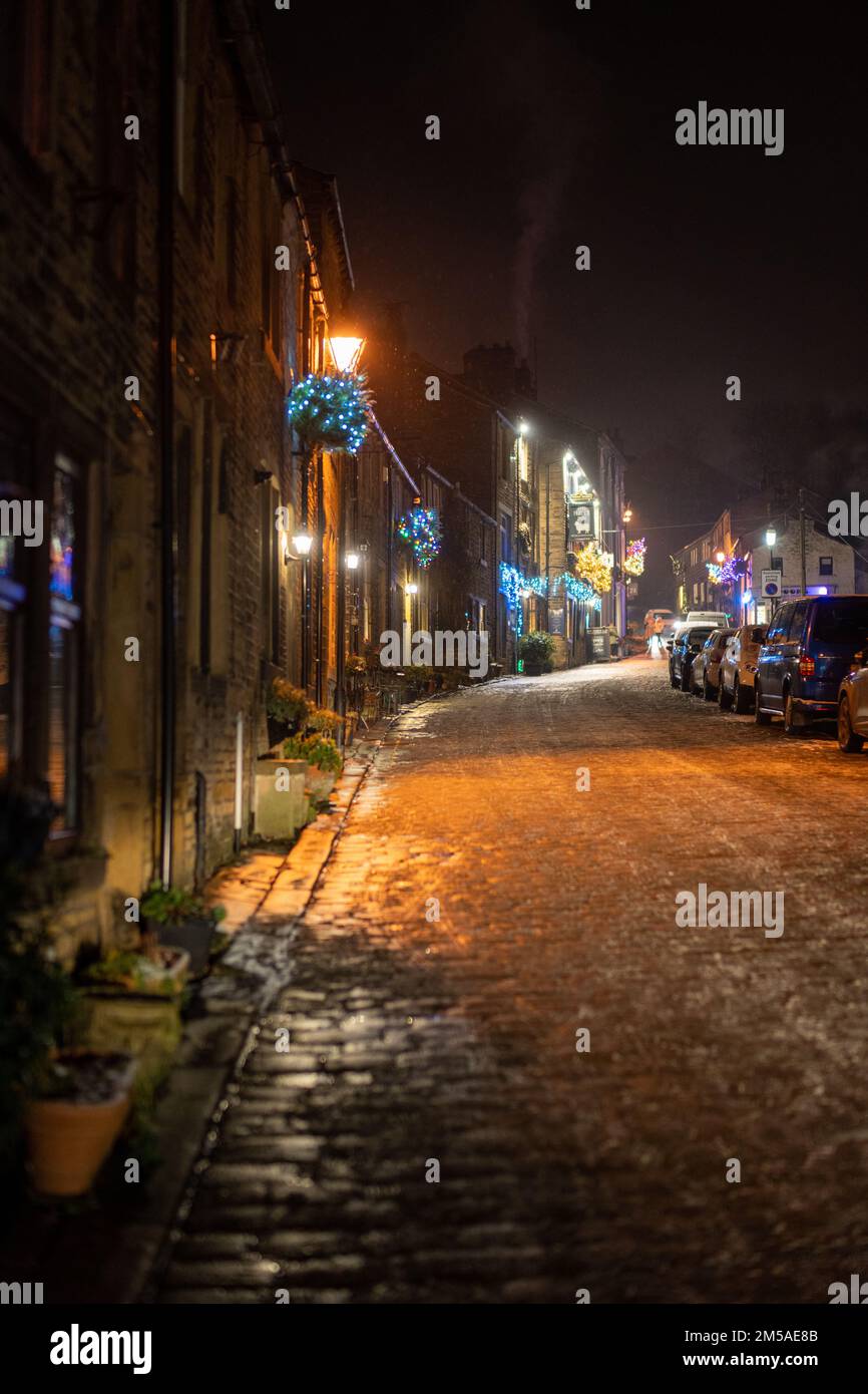 The village of Haworth in Yorkshire. Stock Photo