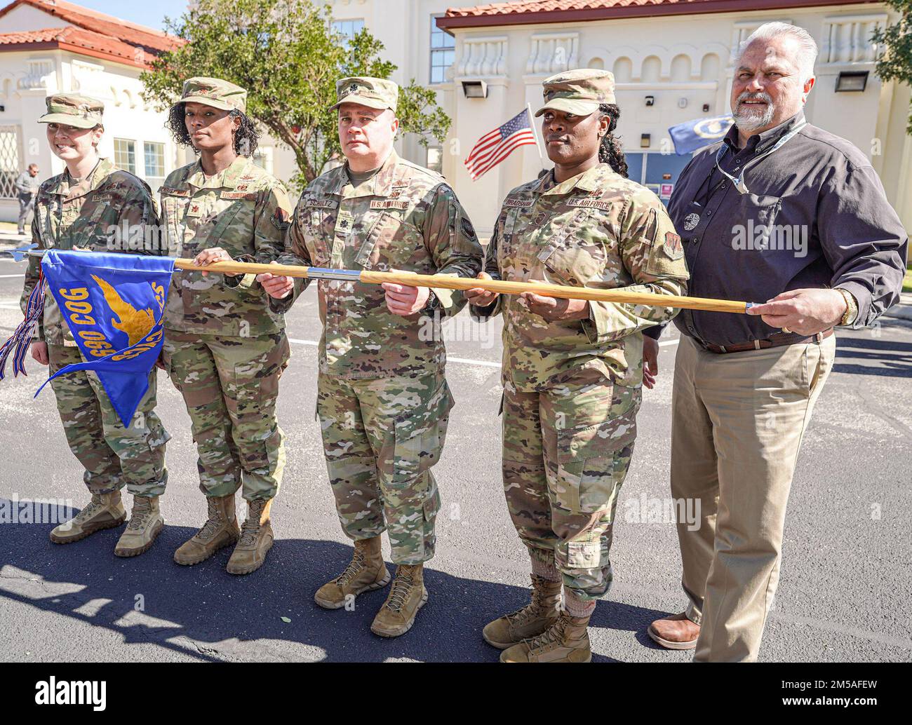 690th Cyberspace Control Squadron takes Squadron photo at Feb. 15, 2022 ...
