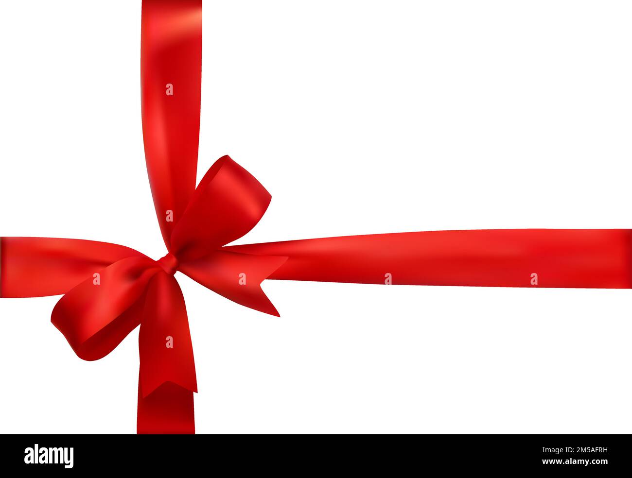 Red bow, ribbon. Gift box realistic vector illustration Stock Vector Image & Art Alamy