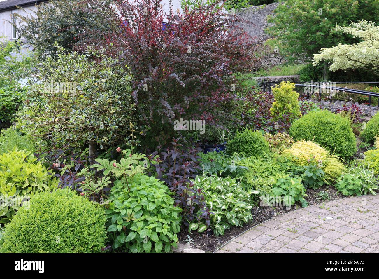 Brewery Arts Centre, Kendal, gardens Stock Photo Alamy