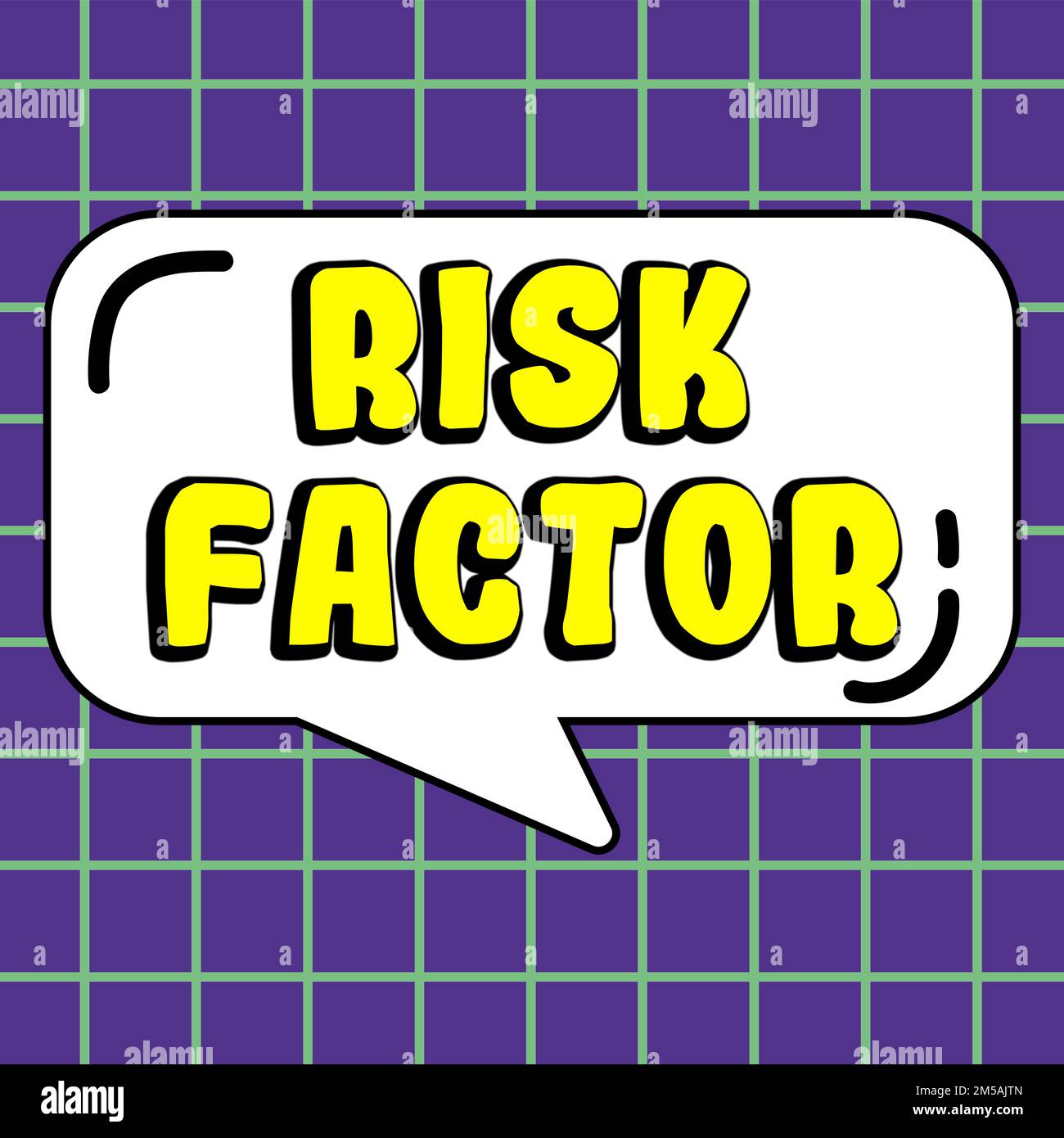 Text showing inspiration Risk Factor, Conceptual photo Something that ...