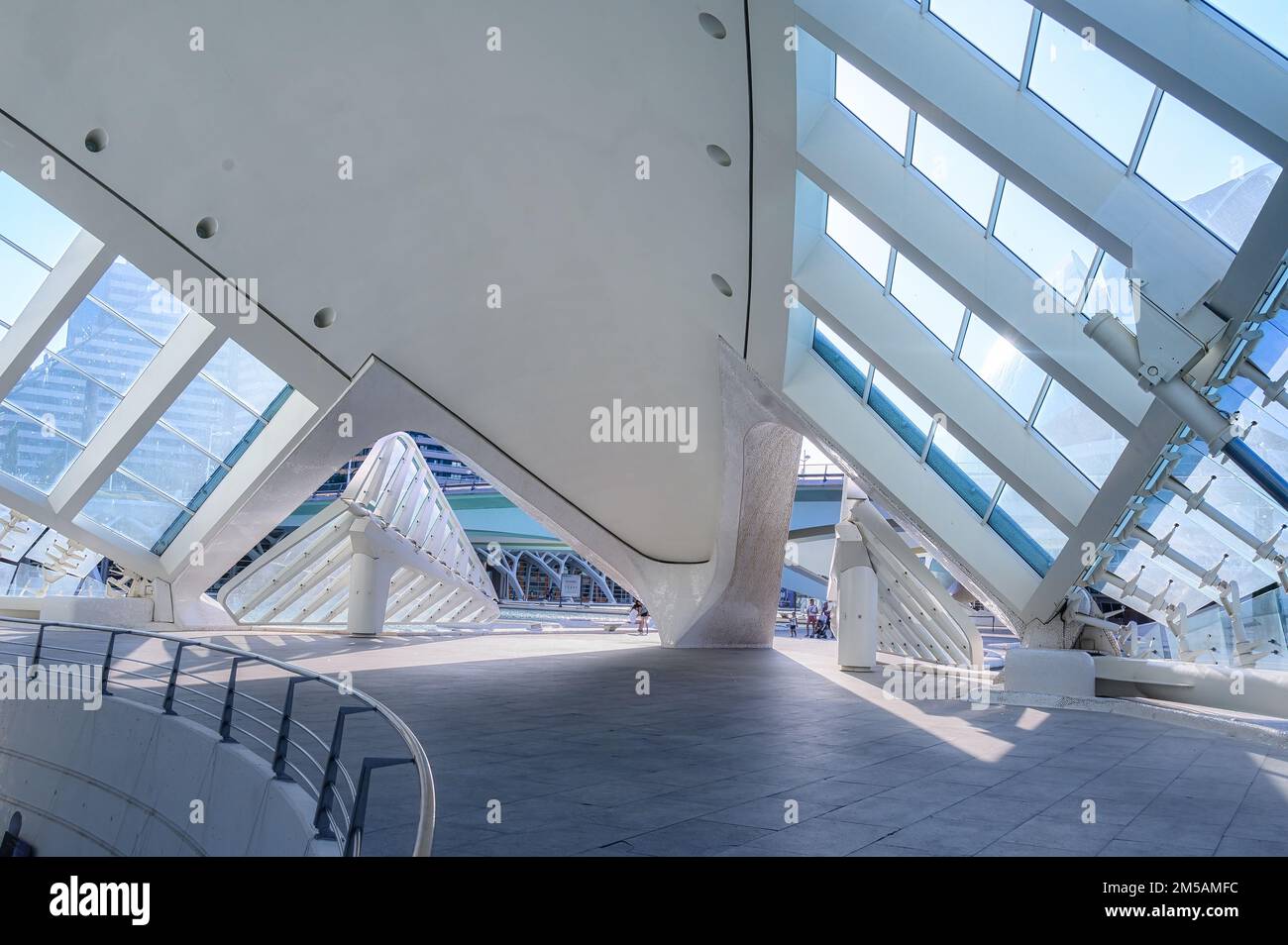 City of Arts and Sciences, abstract architecture in Valencia, Spain Stock Photo