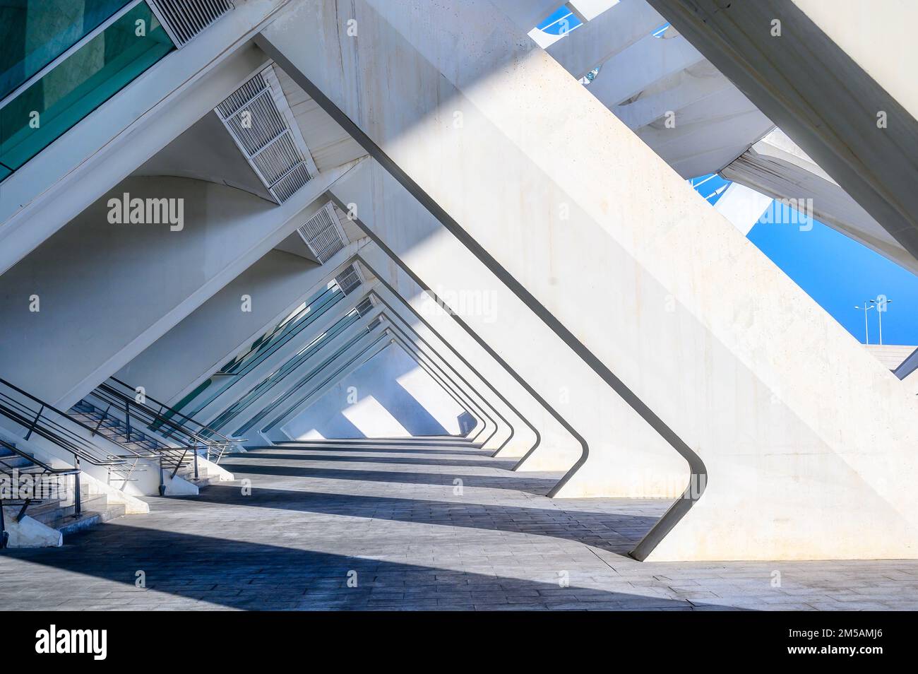 City of Arts and Sciences, abstract architecture in Valencia, Spain Stock Photo