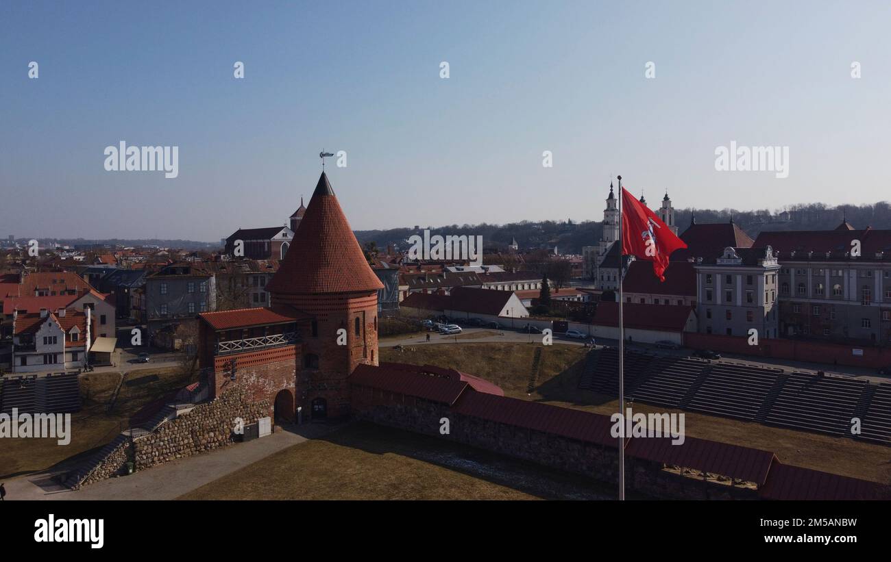 Drone aerial view kaunas city hi-res stock photography and images - Alamy