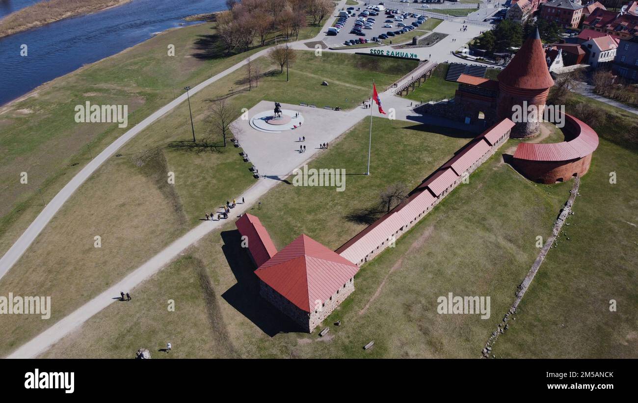 Drone aerial view kaunas city hi-res stock photography and images - Alamy