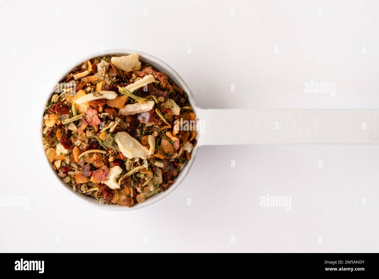 Soffritto Seasoning on a Teaspoon Stock Photo