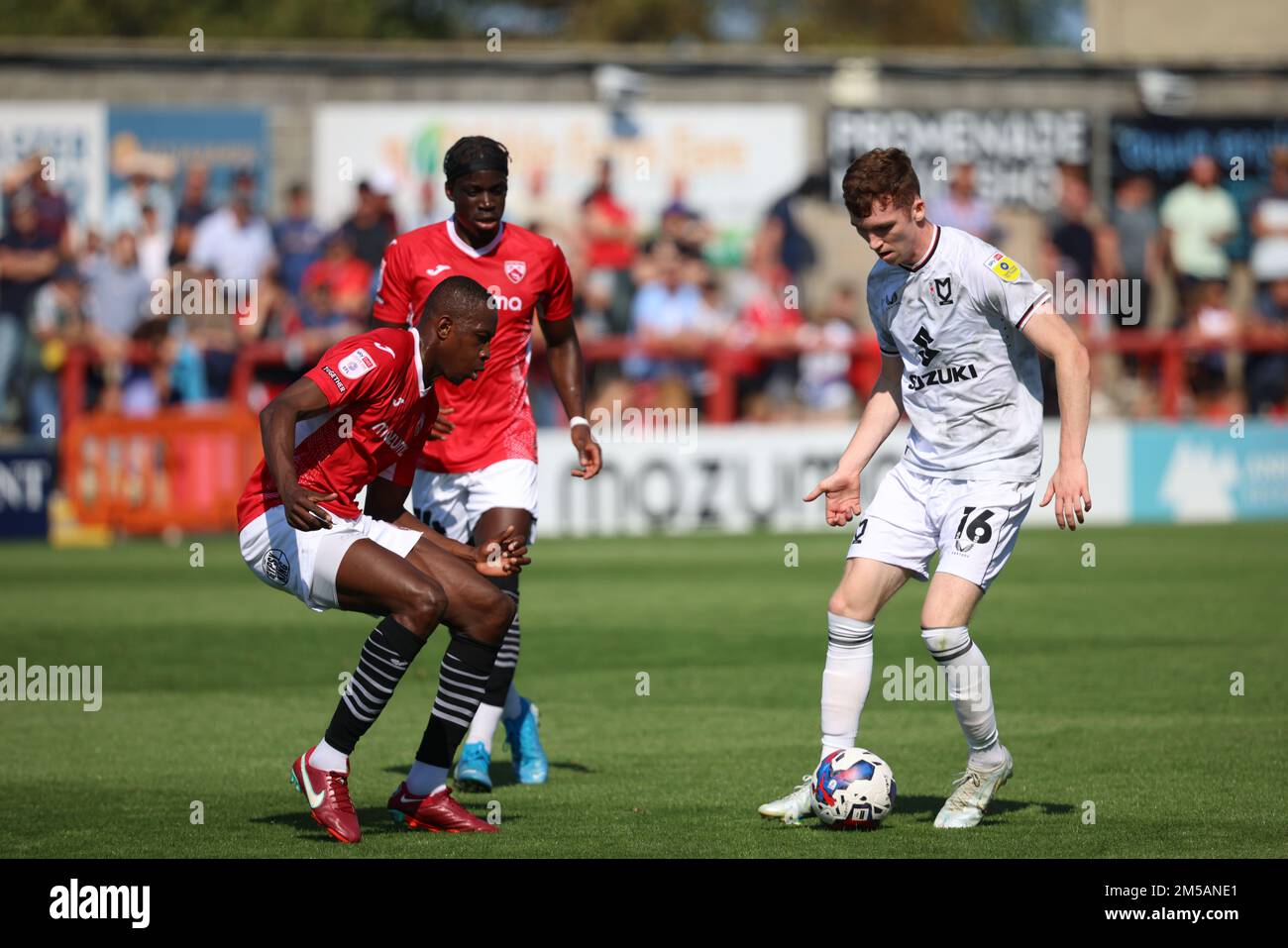 Morecambe FC vs MK Dons Stock Photo Alamy