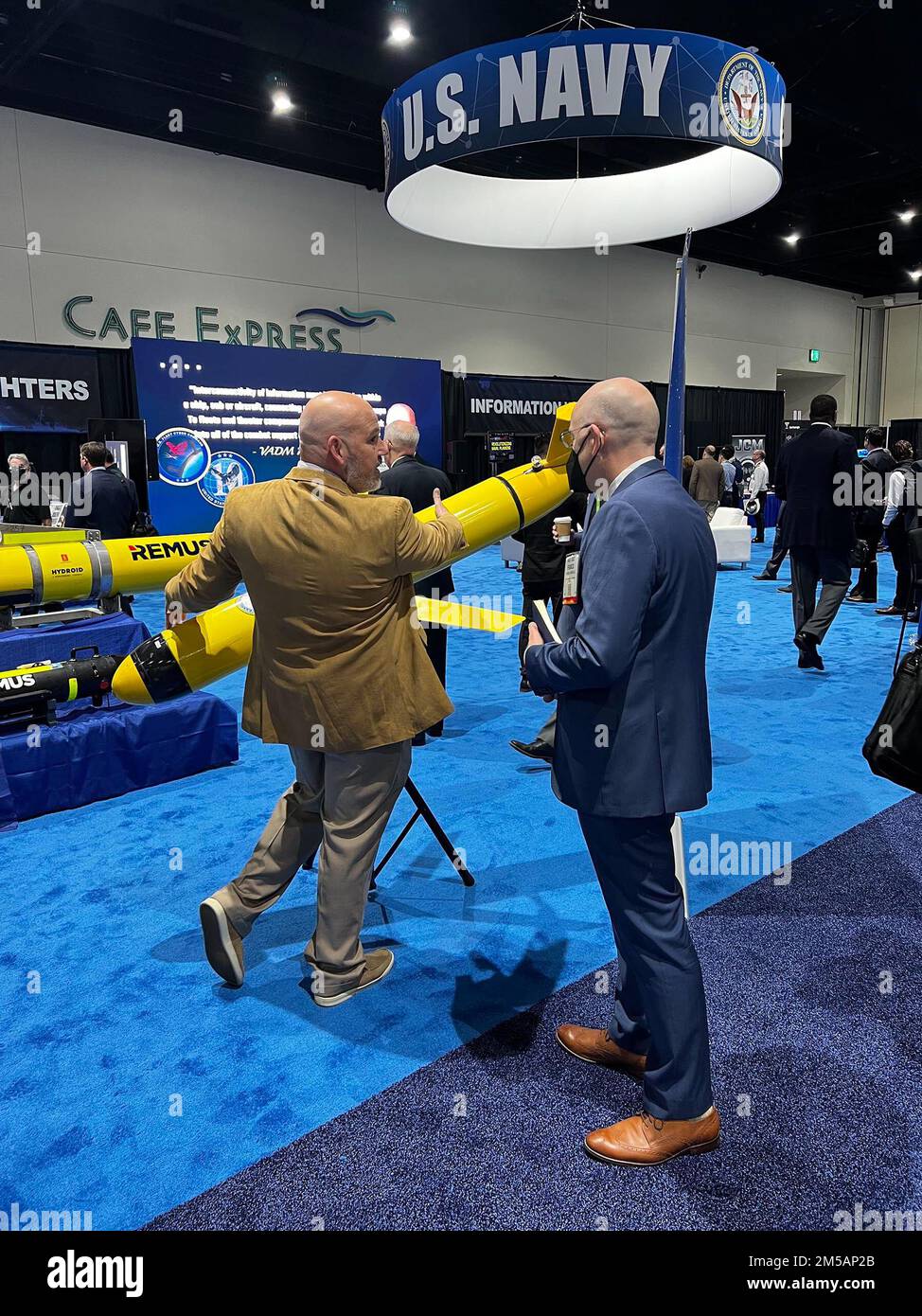 SAN DIEGO (Feb. 1618) — During AFCEAUSNI WEST 2022, Naval Oceanography representative Patrick