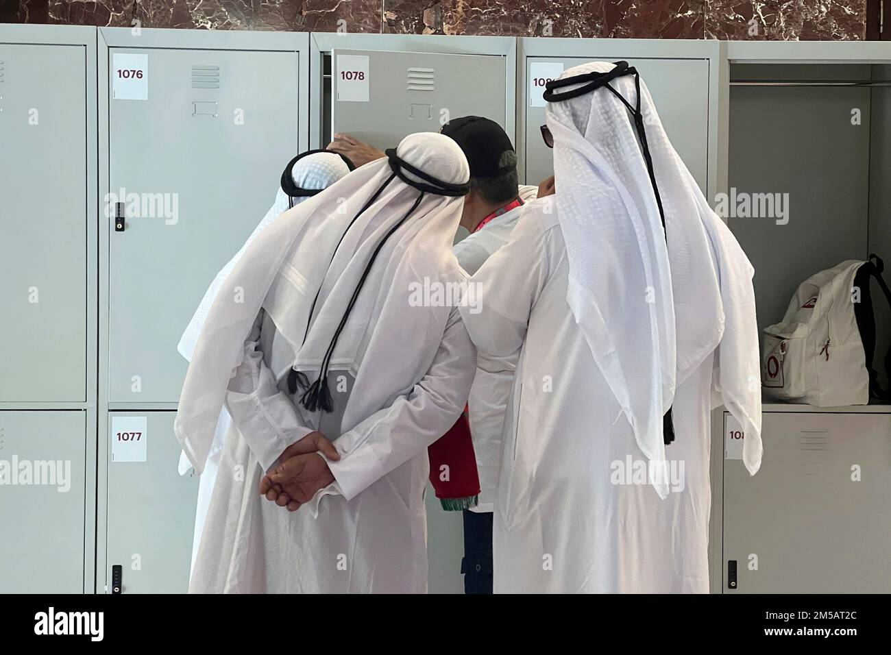 Impressions from Doha/Qatar on November 25th, 2022. Arabs, Qatari men