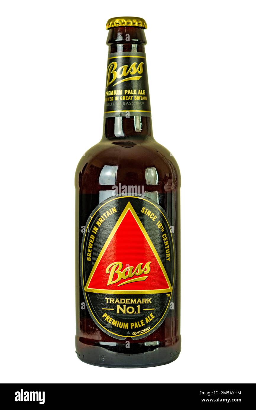 Bass Premium Pale Ale bottled beer ABV4.4. Current 2022 Stock