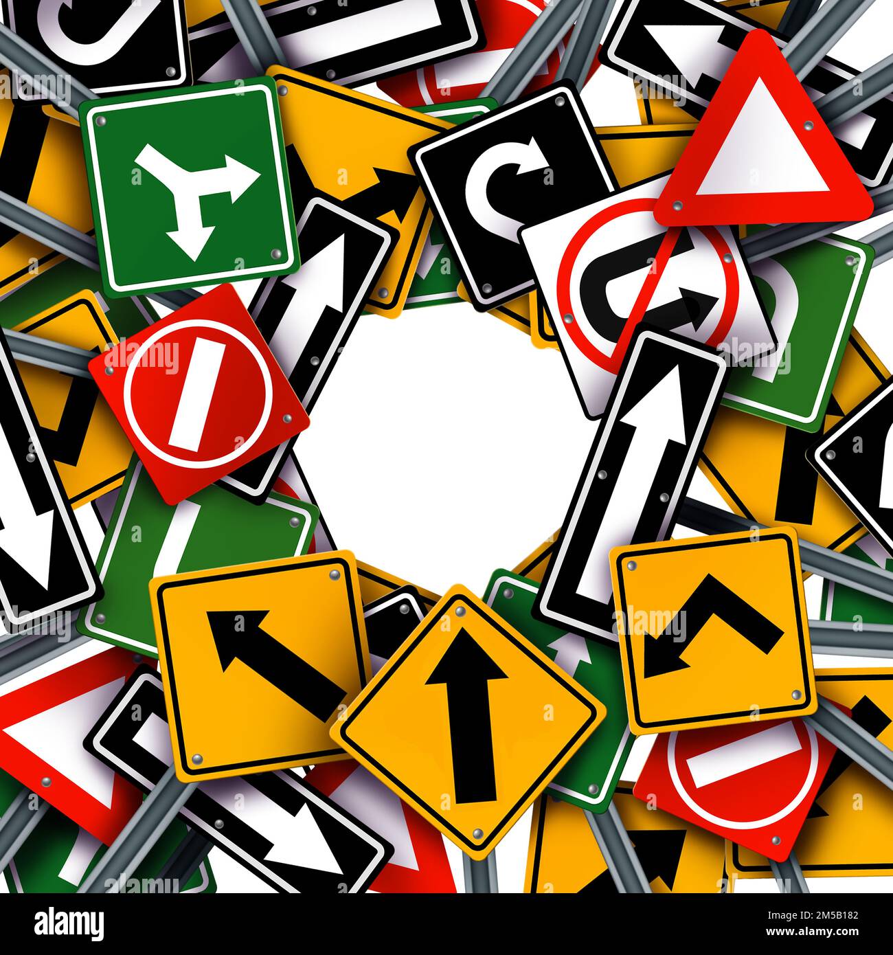 Path way and pathway business direction or life journey confusion as a ...