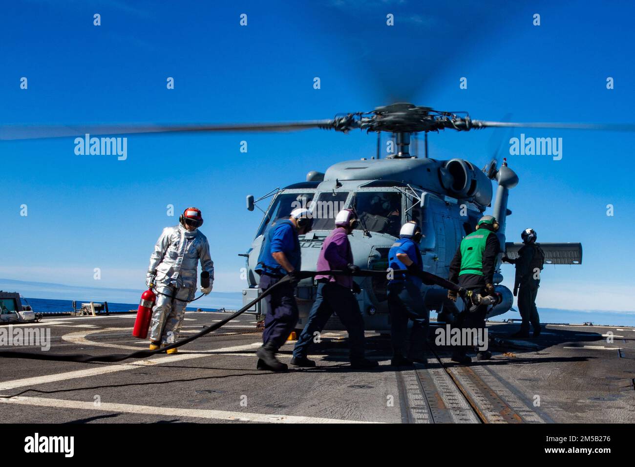 ATLANTIC OCEAN (Feb. 17, 2022) An MH-60R Seahawk Helicopter from ...