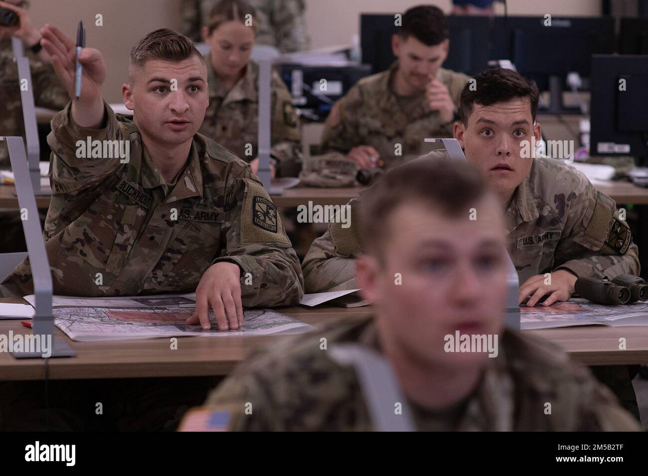 Boise State University Cadets working the problem during the fire for