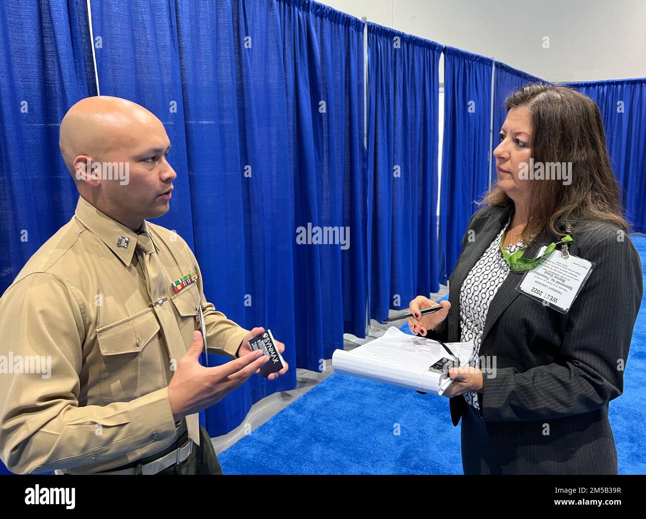 SAN DIEGO, California MCTSSA personnel hosted a booth and provided two presentations at AFCEA