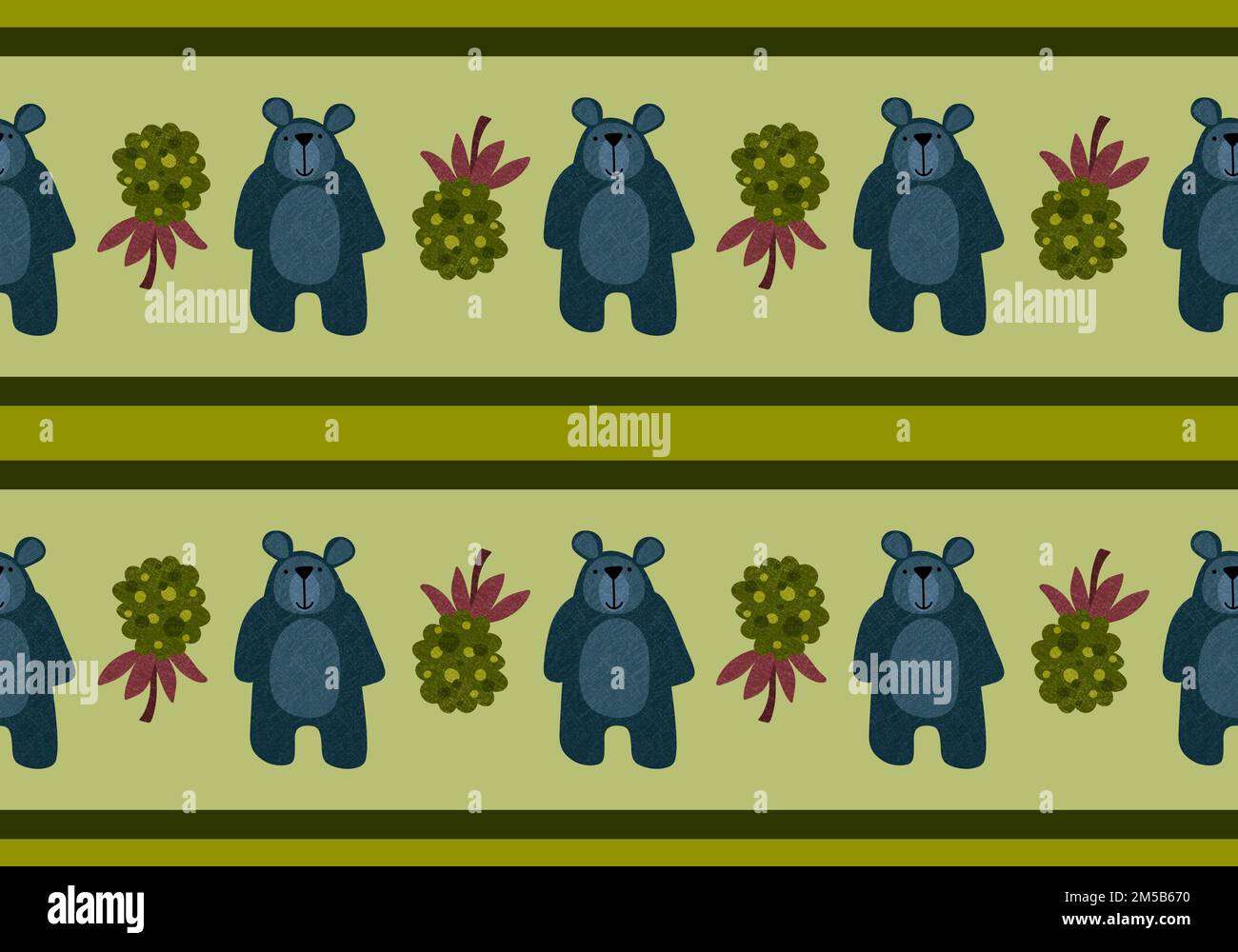 Cartoon toys animals seamless fluffy bears pattern for wrapping paper ...