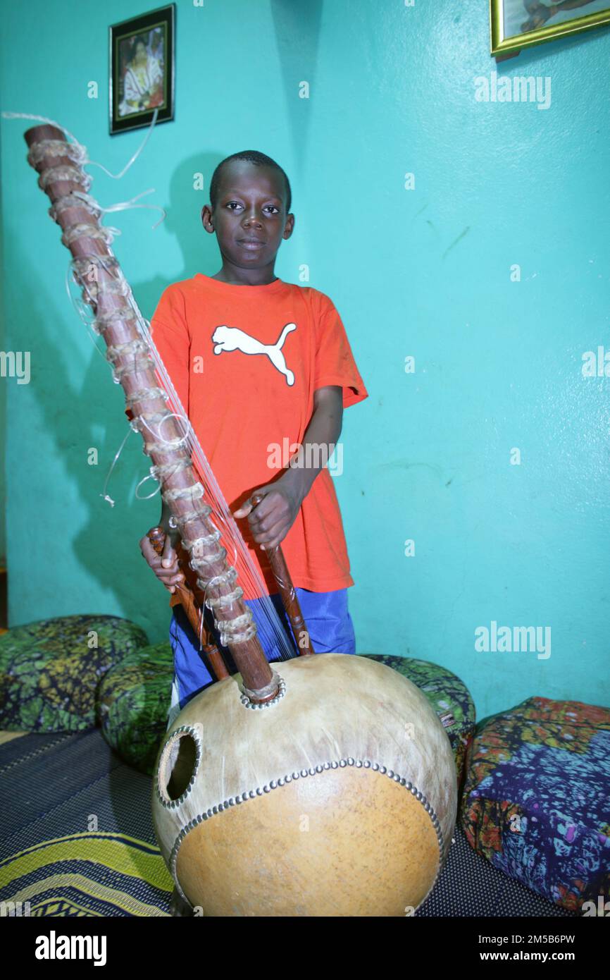 Toumani Diabaté son Sidiki Diabaté in Bamako ,Mali, West Africa in 2006. Stock Photo