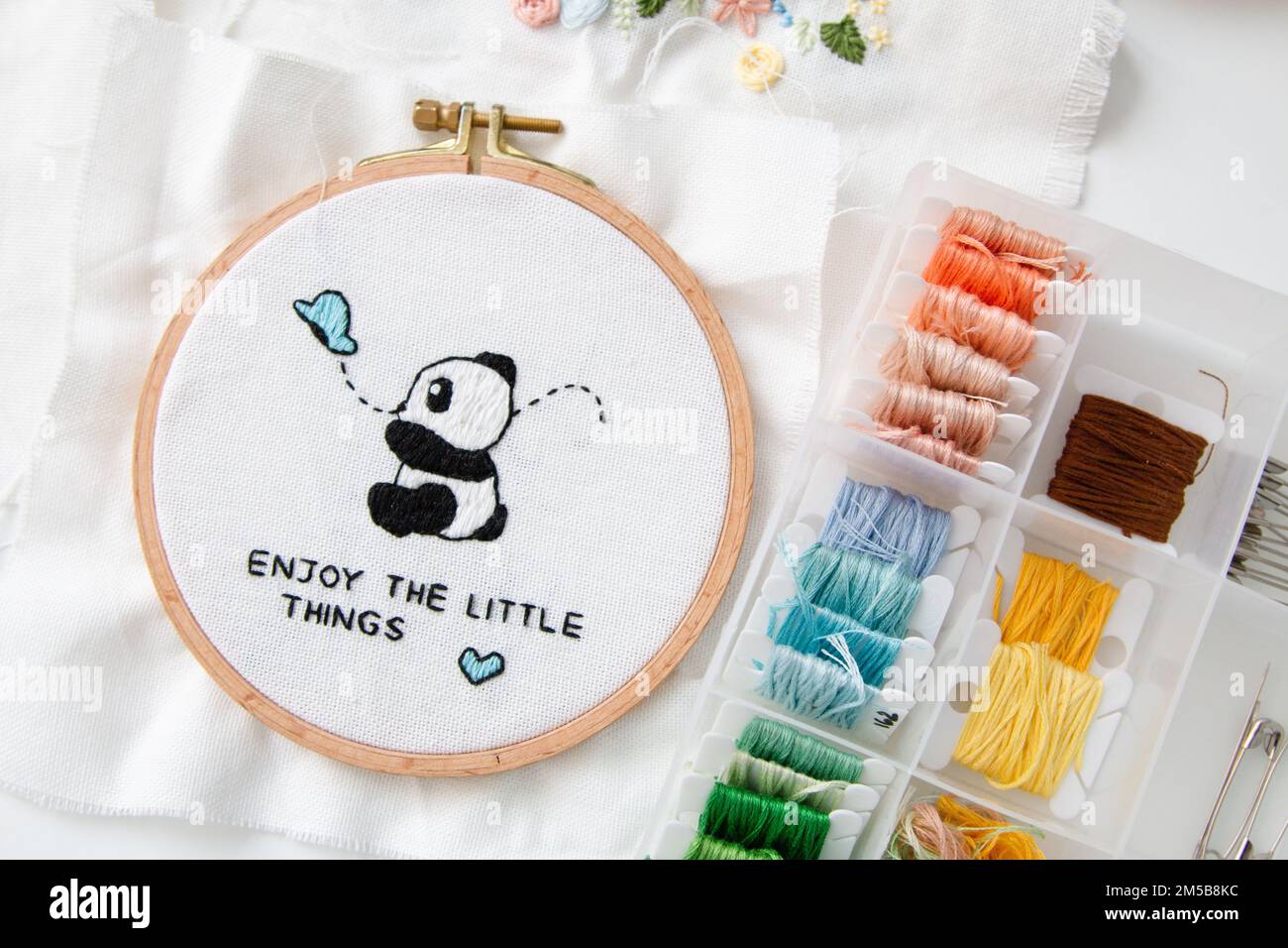 Green Macrame wall hanging Stock Photo Alamy