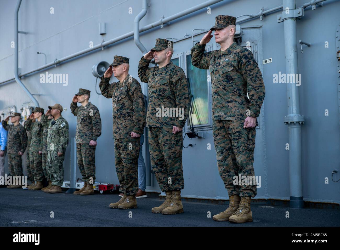 PEARL HARBOR (Feb. 20, 2022) From left to right, U.S. Marine Corps Gen ...