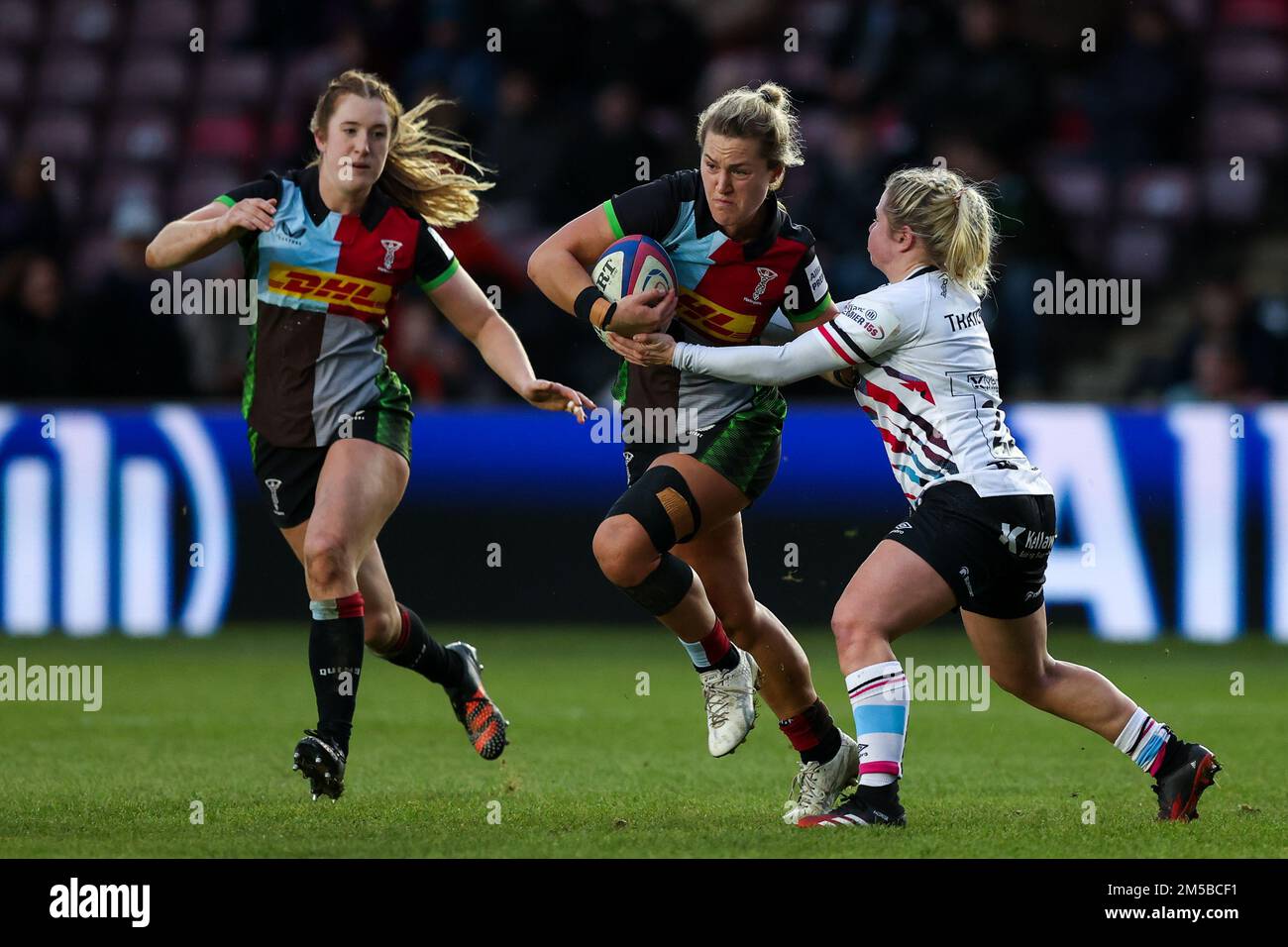 Bella McKenzie of Harlequins Women during the Women's Allianz Premier