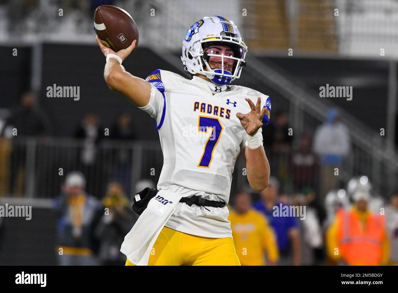 Serra Padres quarterback Maealiuaki Smith (7) during the 2022 CIF Open