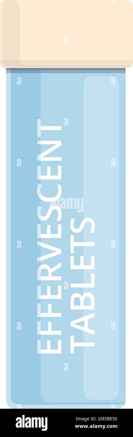 Effervescent tablets icon cartoon vector. Medicine drug. Health aspirin ...