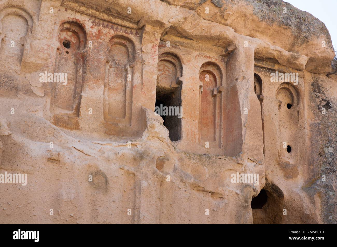 Acik Saray (Open Palace) Museum, AD 900- 1000, Gulsehir, Cappadocia Region,Turkey Stock Photo